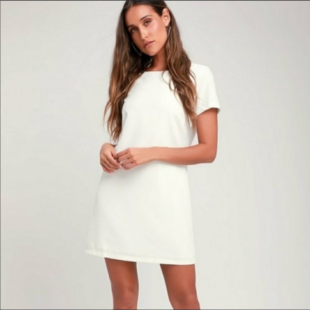 Lulu's Shift & Shout Mini Dress
Ivory Size Medium